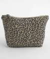 W330 Westford Mill Leopard Print Canvas Accessory Bag Vintage Leopard Print colour image